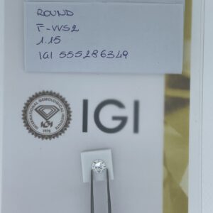 ROUND 1.15 ct F VVS2