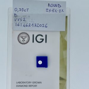 Round 0.70 ct D VVS2