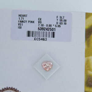 HEART 1.71 ct Fancy Pink VS1