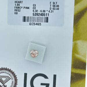 HEART 1.09 ct Fancy Pink VVS2