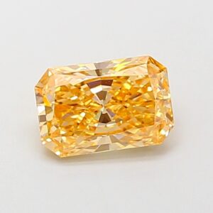 Radiant 1,07 ct Fancy Intense Orangy Yellow VVS2