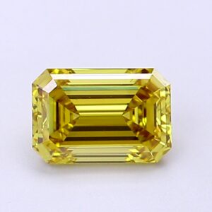 Emerald 1.05 Ct Fancy Intense Yellow VS1