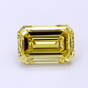 Emerald 1,00 ct Fancy Intense Yellow VVS2
