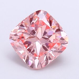 Square Cushion 2,63 ct Fancy Vivid Pink VS2