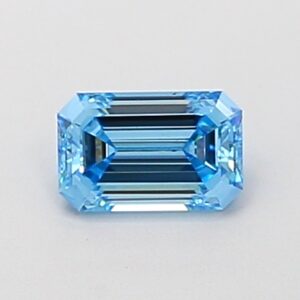 Emerald 0,51 ct Fancy Vivid Blue VS1