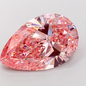 Pear 10.23 Ct Fancy Vivid Pink VS2