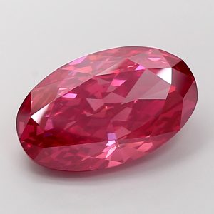 Oval Modified 7,52 ct Fancy Vivid Red VS1