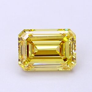 Emerald 1.08 Ct Fancy Intense Yellow VS1