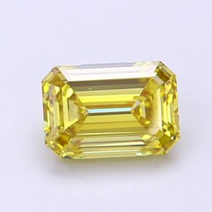 Emerald 1.06 Ct Fancy Intense Yellow VS2