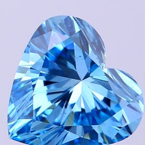 Heart 0,53 ct Fancy Vivid Blue VS2