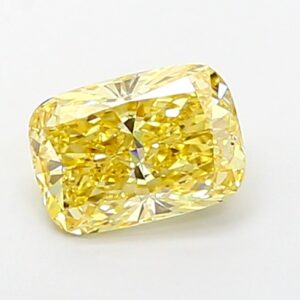Cushion 1,10 ct Fancy Intense Yellow VS1