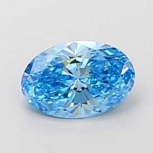 Oval 0.64 Ct Fancy Vivid Blue VS1