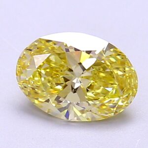 Oval 1.14 Ct Fancy Intense Yellow VS1