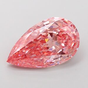 Pear 4.07 Ct Fancy Vivid Pink VS1