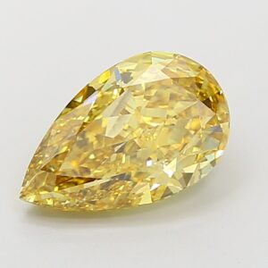 Pear 2.17 Ct Fancy Vivid Yellow VS2