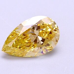 Pear 1,10 ct Fancy Intense Brownish Yellow VS1