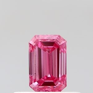 Emerald 0,43 ct Fancy Vivid Pink VS2