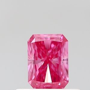 Radiant 0,46 ct Fancy Vivid Pink VS1