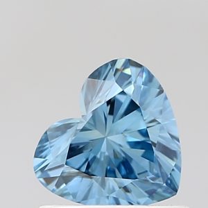 Heart 0,7 ct Fancy Vivid Blue VS2
