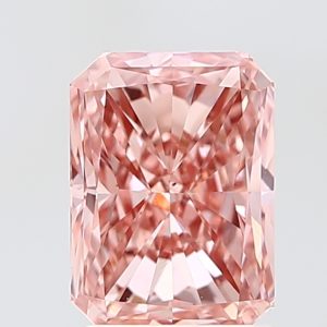Radiant 2 ct Fancy Vivid Pink VS2