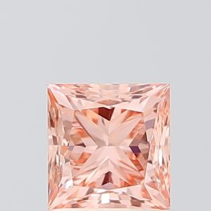 Princess 1,51 ct Fancy Intense Orangy Pink VS1