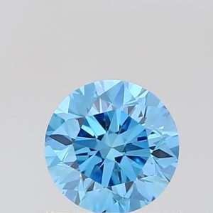Round 0,58 ct Fancy Vivid Blue VS1