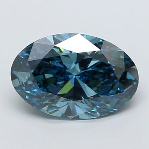 Oval 2.42 ct Fancy Vivid Blue VS1