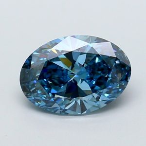 Oval 1.88 ct Fancy Vivid Blue VS1