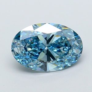 Oval 1.86 ct Fancy Vivid Blue VS1