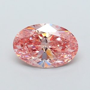 Oval 1,77 ct Fancy Vivid Brownish Pink VS1