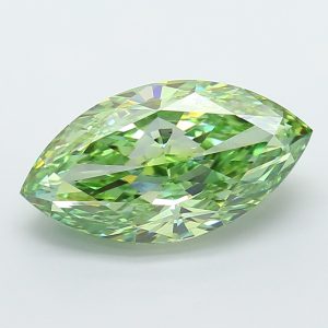 Marquise Modified 5.63 ct Fancy Vivid Green VVS2