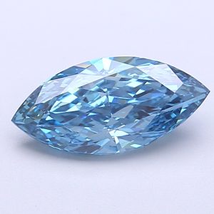 Marquise Modified 1,51 ct Fancy Vivid Blue VS1