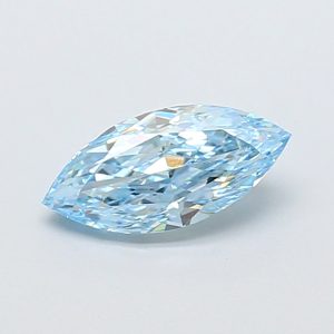 Marquise Modified 1,09 ct Fancy Vivid Blue VS1