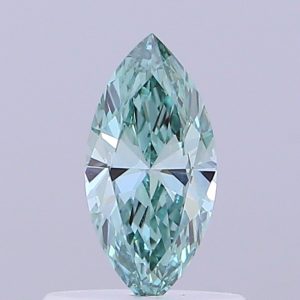Marquise 0,51 ct Fancy Vivid Green VVS2