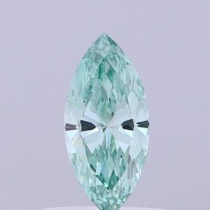 Marquise 0,51 ct Fancy Vivid Green VVS2
