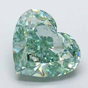 Heart Modified 7,06 ct Fancy Vivid Green VS1