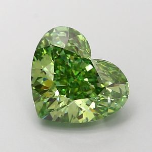 Heart Modified 2,12 ct Fancy Vivid Green VS1