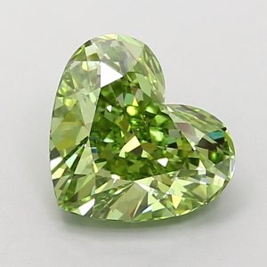 Heart Modified 1,85 ct Fancy Vivid Green VS1