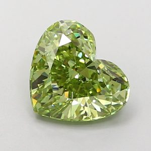 Heart Modified 1,6 ct Fancy Vivid Green VVS2
