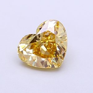 Heart Modified 1,04 ct Fancy Intense Yellow VS2