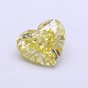 Heart Modified 1,01 ct Fancy Intense Yellow VS1