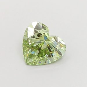 Heart 1 ct Fancy Intense Green VVS2