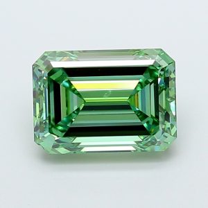 Emerald 3,51 ct Fancy Vivid Green VS1