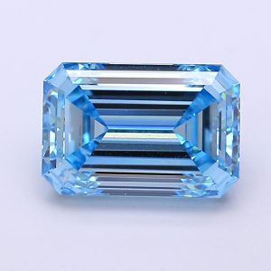 Emerald 3,02 ct Fancy Vivid Blue VVS2