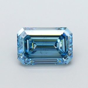 Emerald 1,92 ct Fancy Vivid Blue VS2