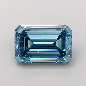 Emerald 1,87 ct Fancy Vivid Blue VS2
