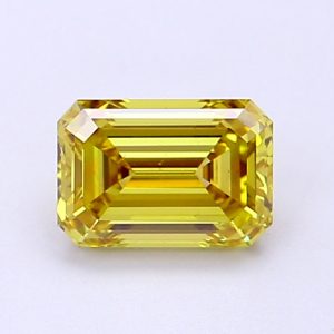 Emerald 1.06 Ct Fancy Intense Yellow VS2