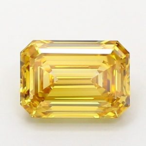 Emerald 0,99 ct Fancy Intense Orangy Yellow VS1
