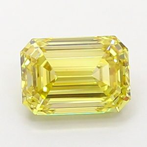 Emerald 0,99 ct Fancy Intense Yellow VS1
