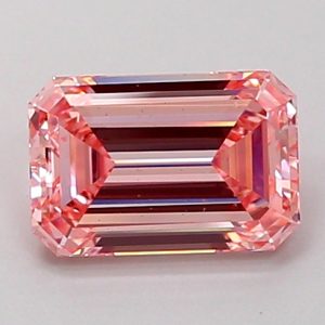 Emerald 0,98 ct Fancy Intense Pink VS2